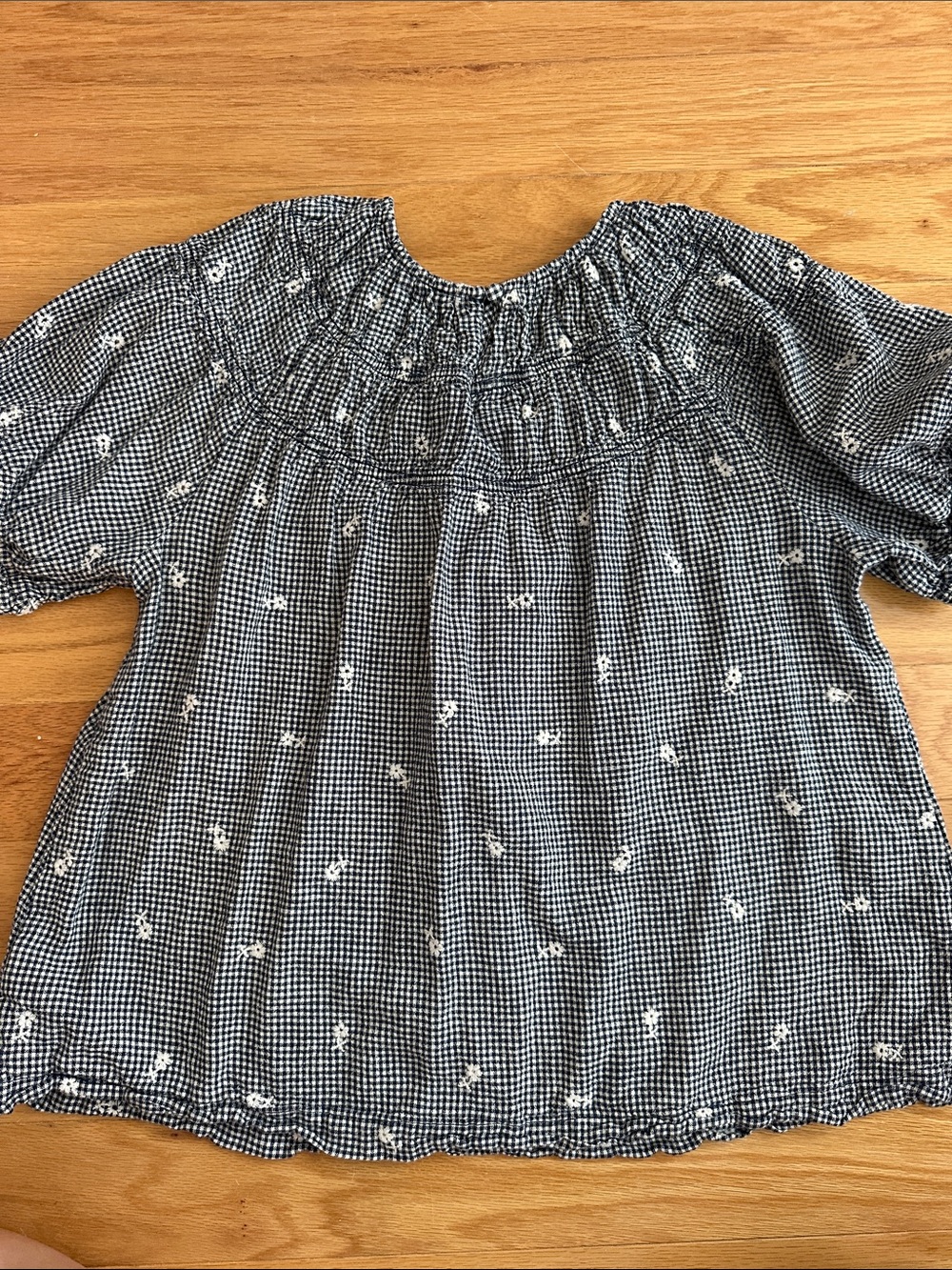 Madewell black and white blouse with Daisy Embroidery - size M - Picture 4 of 5